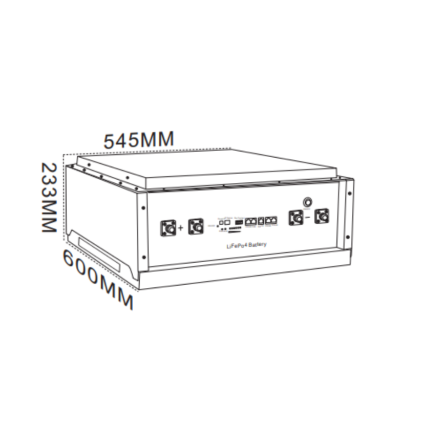 Bateria YOMY 5KW 100Ah com BMS