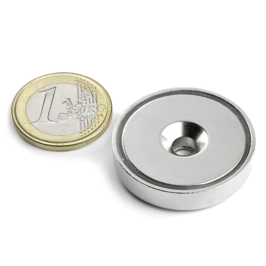 Íman em Recipiente com Furo Ø32 mm