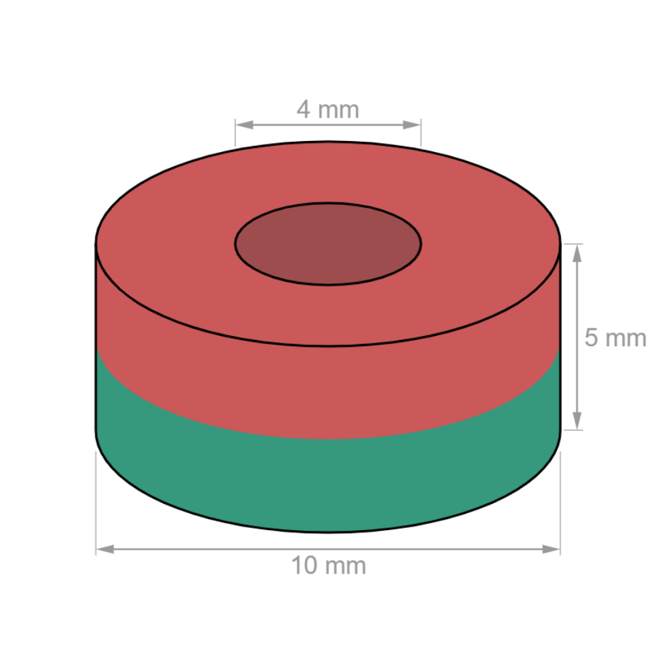 Íman em Aro Ø10 mm
