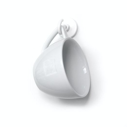 Íman em Recipiente com Gancho Ø32,3 mm branco