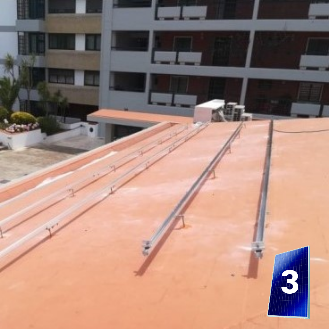 Kit para Fixação com Parafuso de Rosca Dupla para 3 Módulos