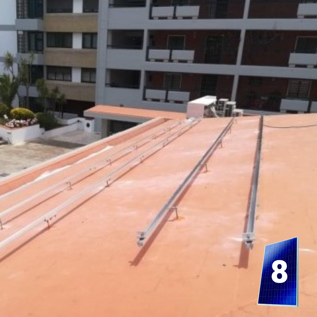 Kit para Fixação com Parafuso de Rosca Dupla para 8 Módulos