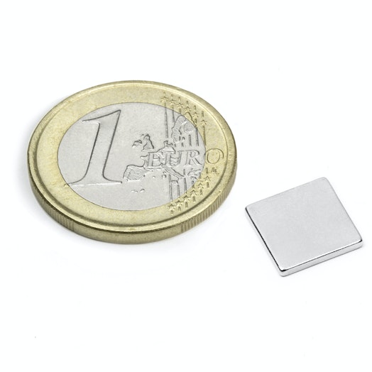 Íman em Bloco 10 x 10 x 1,2 mm