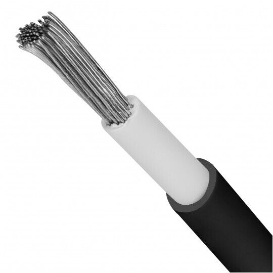 Cabo Solar 6 mm preto