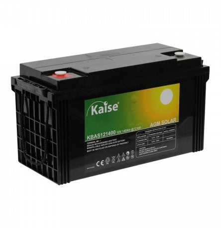 Bateria Kaise Solar AGM 12V 140Ah