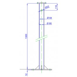 Ponta Final p/ Torres P400 / P750 Bornay