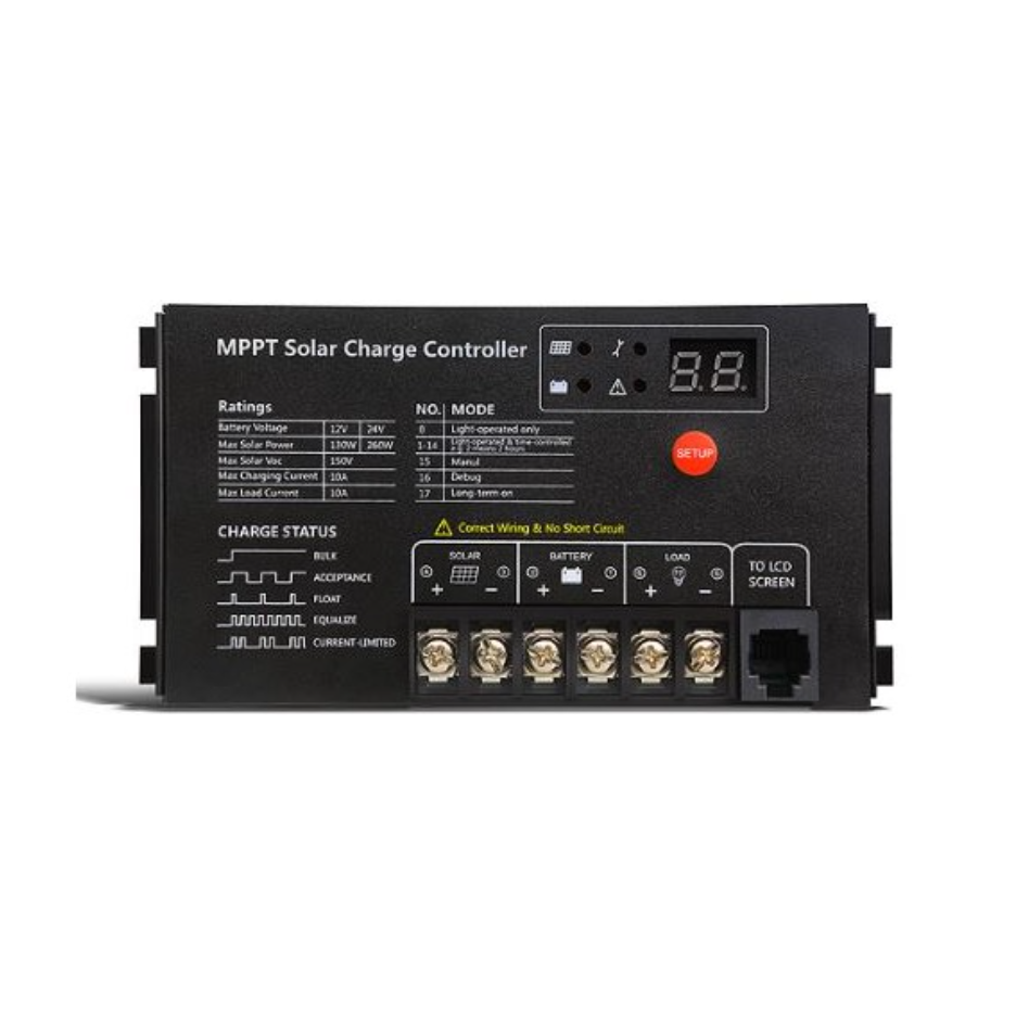 Controlador de Carga SRNE MT 10 12/24V MPPT