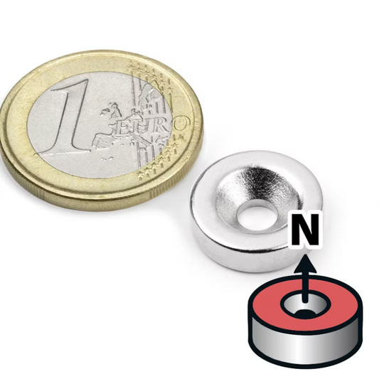 Íman em Disco para Aparafusar Ø 15 mm Norte