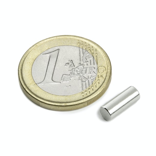 Íman em Cilindro Ø4 x 10 mm