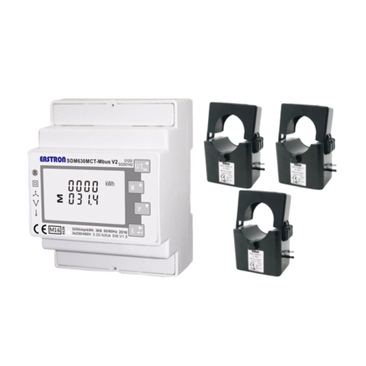 Smart Meter Trifásico + 3 CT Eastron